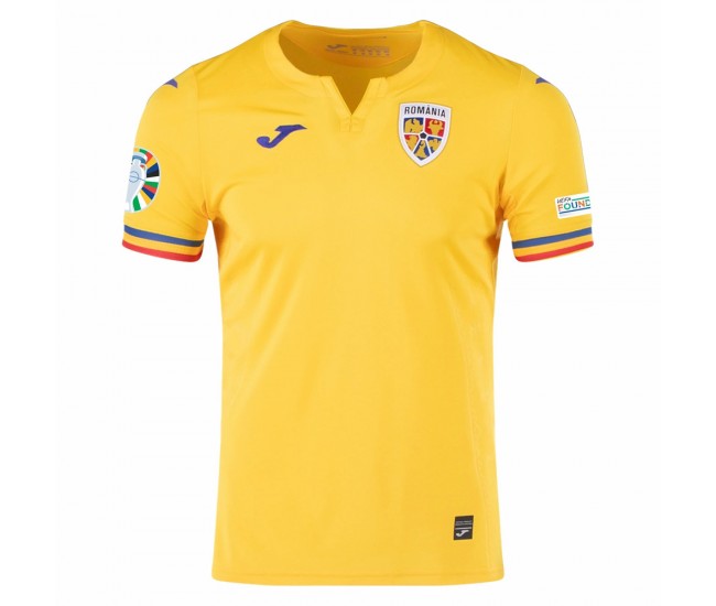 Romania Mens Euro 2024 Home Jersey