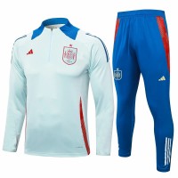 Spain Mens Green Training Technical Football Tracksuit 24-25
