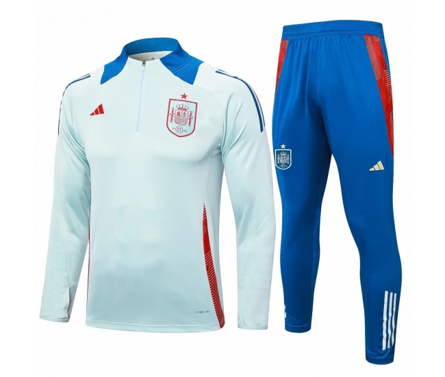 Spain Mens Green Training Technical Football Tracksuit 24-25
