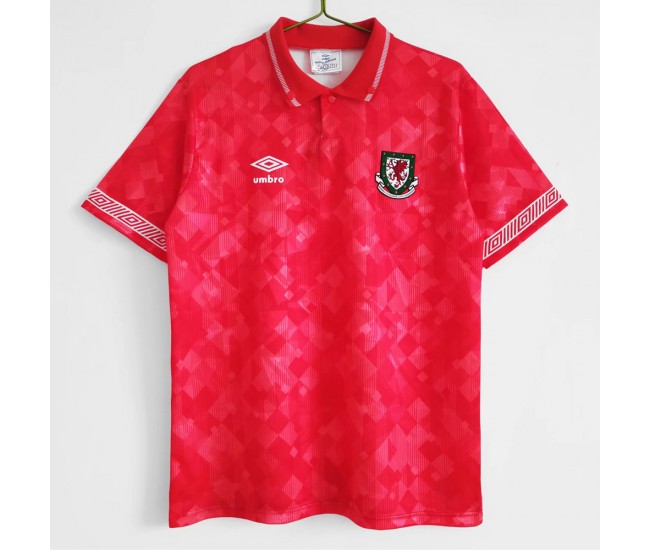 Wales Home Retro Jersey 1990-1992