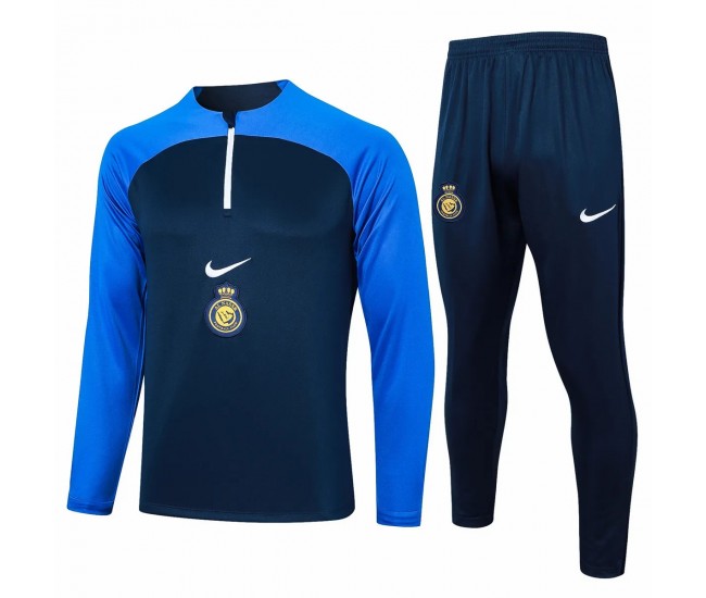 Al Nassr FC Mens Navy Training Technical Football Tracksuit 24-25