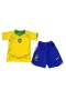Brazil National Football Team Kids Retro Home Football Kit