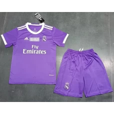 Real Madrid CF Kids Retro Away Football Kit 2016/17