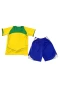 Brazil National Football Team Kids Retro Home Football Kit