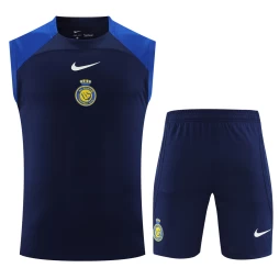 Al Nassr FC Men Vest Sleeveless Football Kit Dark Blue 2024 