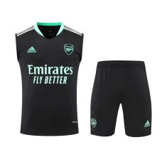 Arsenal F.C. Men Vest Sleeveless Football Kit Black 2024