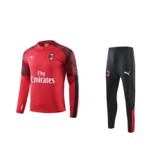 Associazione Calcio Milan Kid Long Sleeve Half Zip Football Training Kit