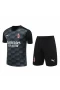 Associazione Calcio Milan Men Goalkeeper Short Sleeve Football Kit Black 2024