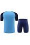 Atlético De Madrid Men Short  Sleeves Football Kit Blue