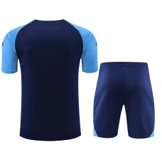 Atlético De Madrid Men Short  Sleeves Football Kit Dark Blue