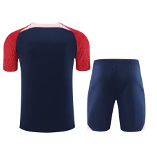 Atlético De Madrid Men Short  Sleeves Football Kit Dark Blue 2024