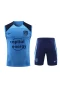 Atlético De Madrid Men Vest Sleeveless Football Kit Blue