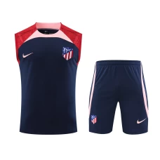 Atlético De Madrid Men Vest Sleeveless Football Kit Dark Blue 2024