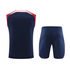Atlético De Madrid Men Vest Sleeveless Football Kit Dark Blue 2024