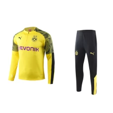 Borussia Dortmund Kid Half Zip Long Sleeves Football Kit