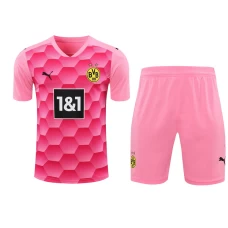 Borussia Dortmund Men Goalkeeper Short Sleeves Football Kit Pink