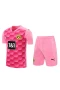 Borussia Dortmund Men Goalkeeper Short Sleeves Football Kit Pink