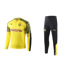 Borussia Dortmund Men Half Zip Long Sleeves Football Kit