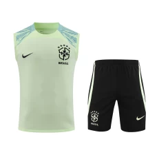 Brazil National Football Team Men Vest Sleeveless Football Kit