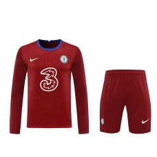 Chelsea FC Men Goalkeeper Long Sleeves Football Kit Wine Red