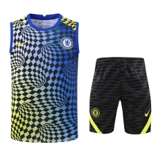 Chelsea FC Men Vest Sleeveless Football Training Kit