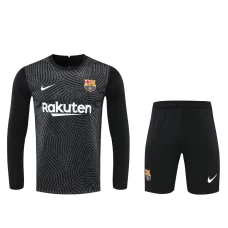 FC Barcelona Men Goalkeeper Long Sleeve Football Kit Black