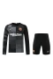 FC Barcelona Men Goalkeeper Long Sleeves Football Kit Black