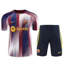 FC Barcelona Men Short Sleeve Football Kit With Zipper Pocket 2024