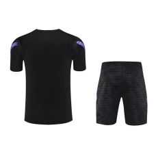 FC Barcelona Men Short Sleeve Football Training Kit Black
