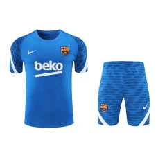 FC Barcelona Men Short Sleeve Football Training Kit Blue
