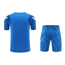 FC Barcelona Men Short Sleeve Football Training Kit Blue