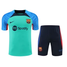 FC Barcelona Men Short Sleeves Football Kit With Zipper Pocket 2023