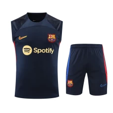 FC Barcelona Men Singlet Sleeveless Football Kit Black