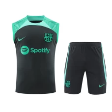 FC Barcelona Men Singlet Sleeveless Football Kit Black 2024