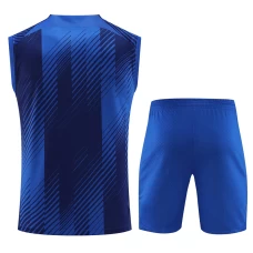 FC Barcelona Men Singlet Sleeveless Football Kit Blue