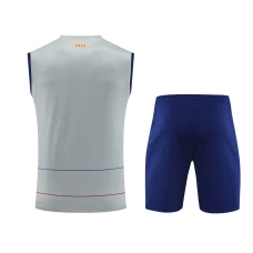FC Barcelona Men Vest Sleeveless Football Kit With Zipper Pocket 2024