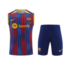 FC Barcelona Men Vest Sleeveless Football Training Kit 2023