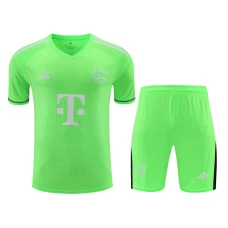 FC Bayern Munchen Men Goalkeeper Short Sleeves Football Kit Green 2024