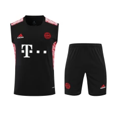 FC Bayern Munchen Men Vest Sleeveless Football Training Kit Black
