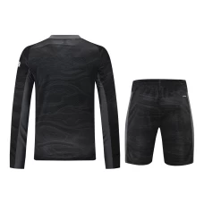 Manchester United FC Men Goalkeeper Long Sleeves Football Kit Black