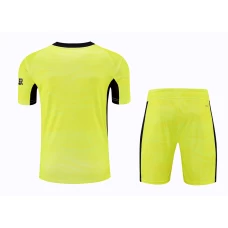 Manchester United FC Men Goalkeeper Short Sleeves Football Kit Yellow