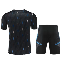 Manchester United FC Men Short Sleeve Football Training Kit Black 2024