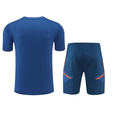 Manchester United FC Men Short Sleeves Football Kit Blue 2023