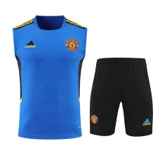 Manchester United FC Men Singlet Sleeveless Football Training Kit 2023