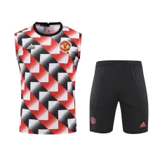 Manchester United FC Men Singlet Sleeveless Football Training Kit 2024