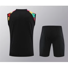 Manchester United FC Men Vest Sleeveless Football Kit Black