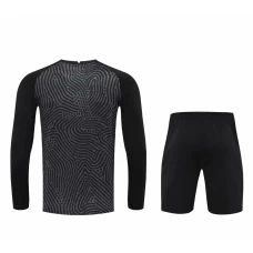 Paris Saint Germain FC Men Goalkeeper Long Sleeves Football Kit Black