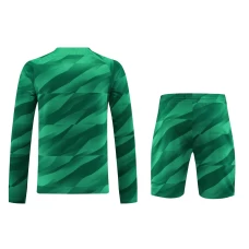 Paris Saint Germain FC Men Goalkeeper Long Sleeves Football Kit Green 2024