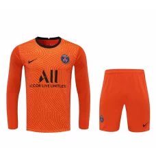 Paris Saint Germain FC Men Goalkeeper Long Sleeves Football Kit Orange