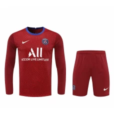 Paris Saint Germain FC Men Goalkeeper Long Sleeves Football Kit Wine Red